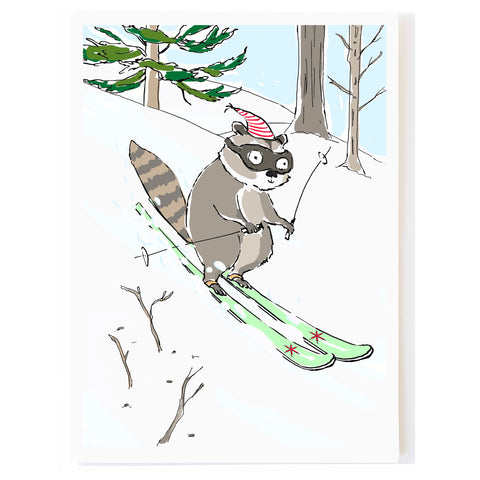 Raccoon Skiing