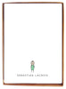 Green Figure Personal Stationery