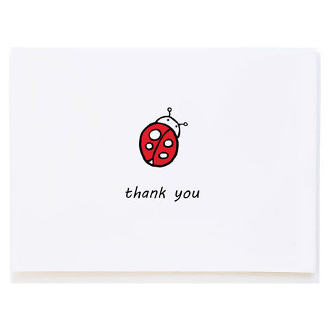 Ladybug Thank You (small card)