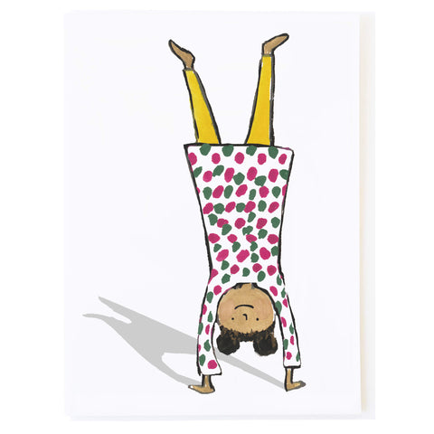 Handstand Yellow Tights