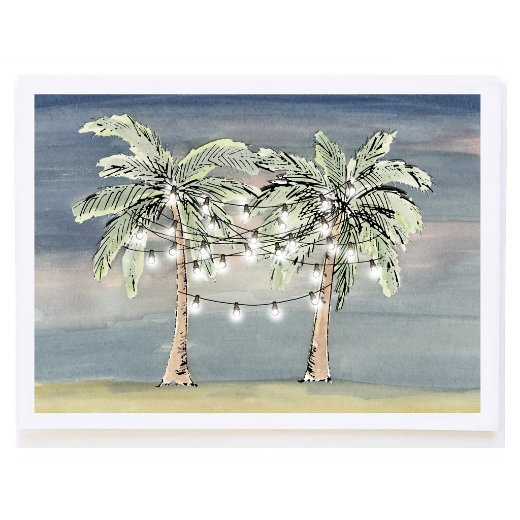 Palm Trees with Lights