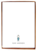 Blue Figure Personal Stationery