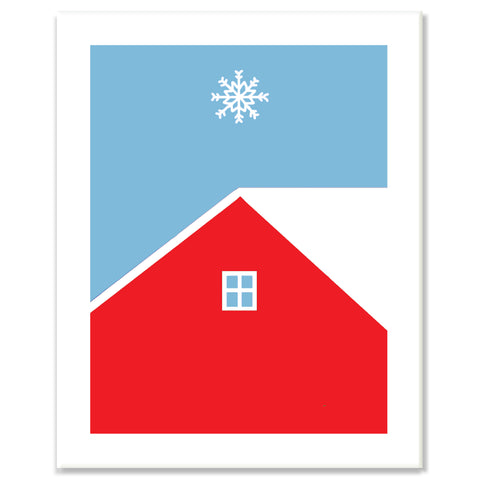 Snow House Print