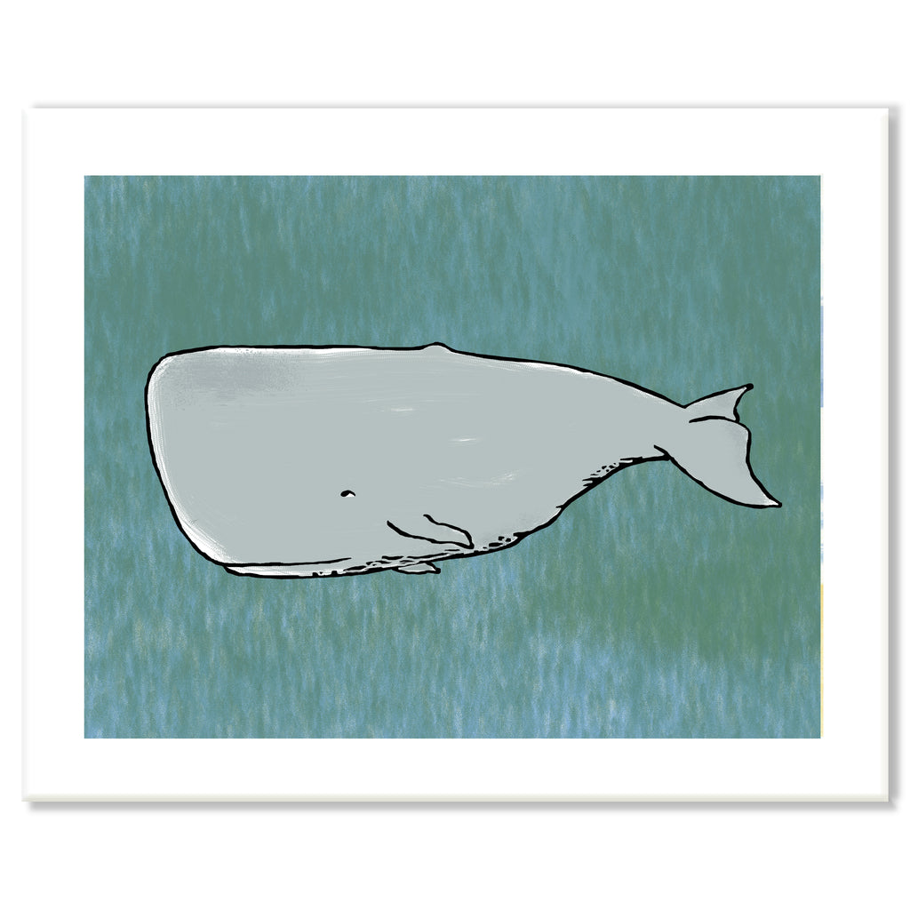 Sperm Whale Print