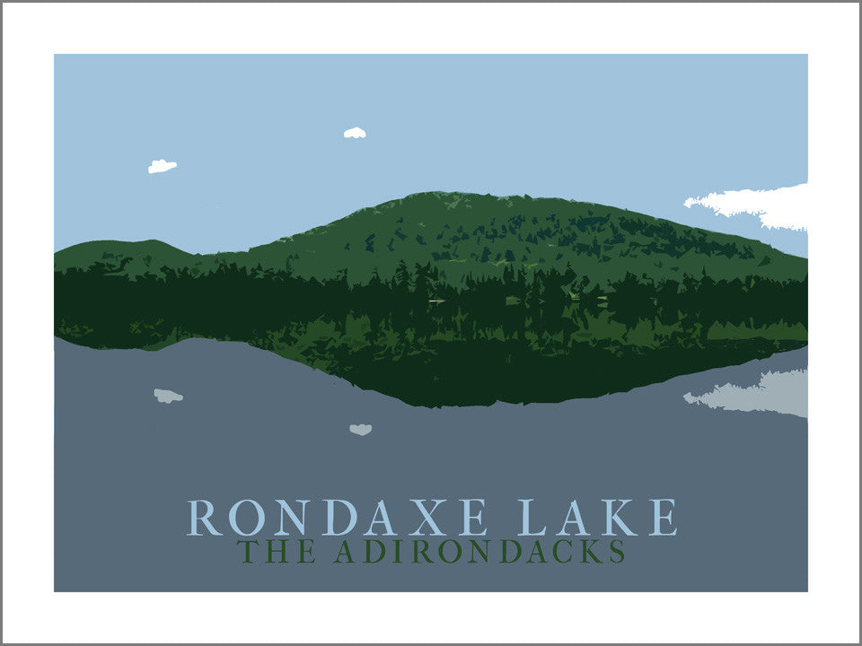 Rondaxe Lake Print