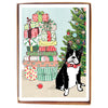 Boston Terrier with Presents