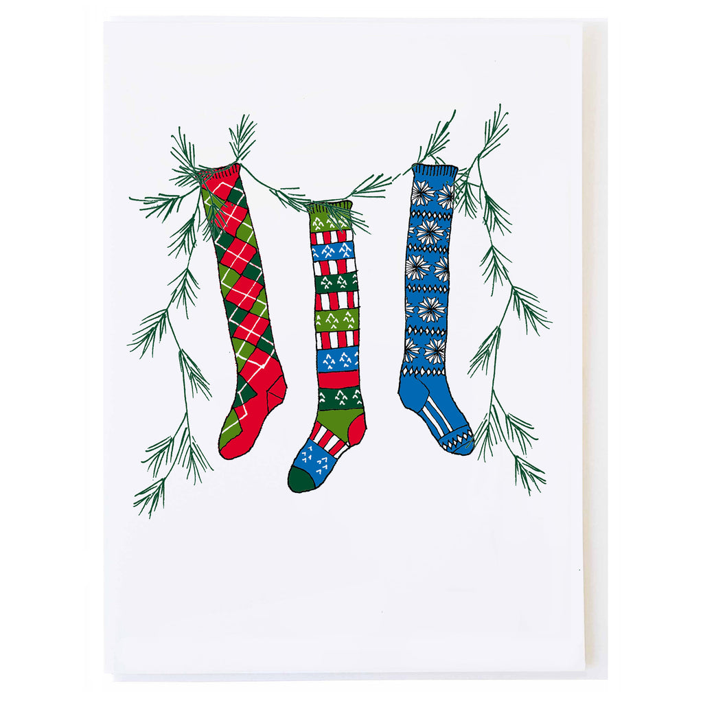 Christmas Socks (small card)