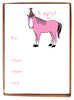 Pink Horse Invitation
