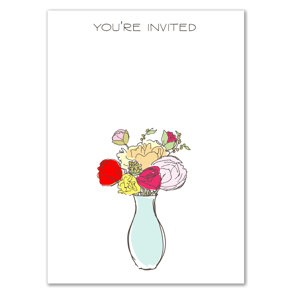 Vase of Flowers Invitation