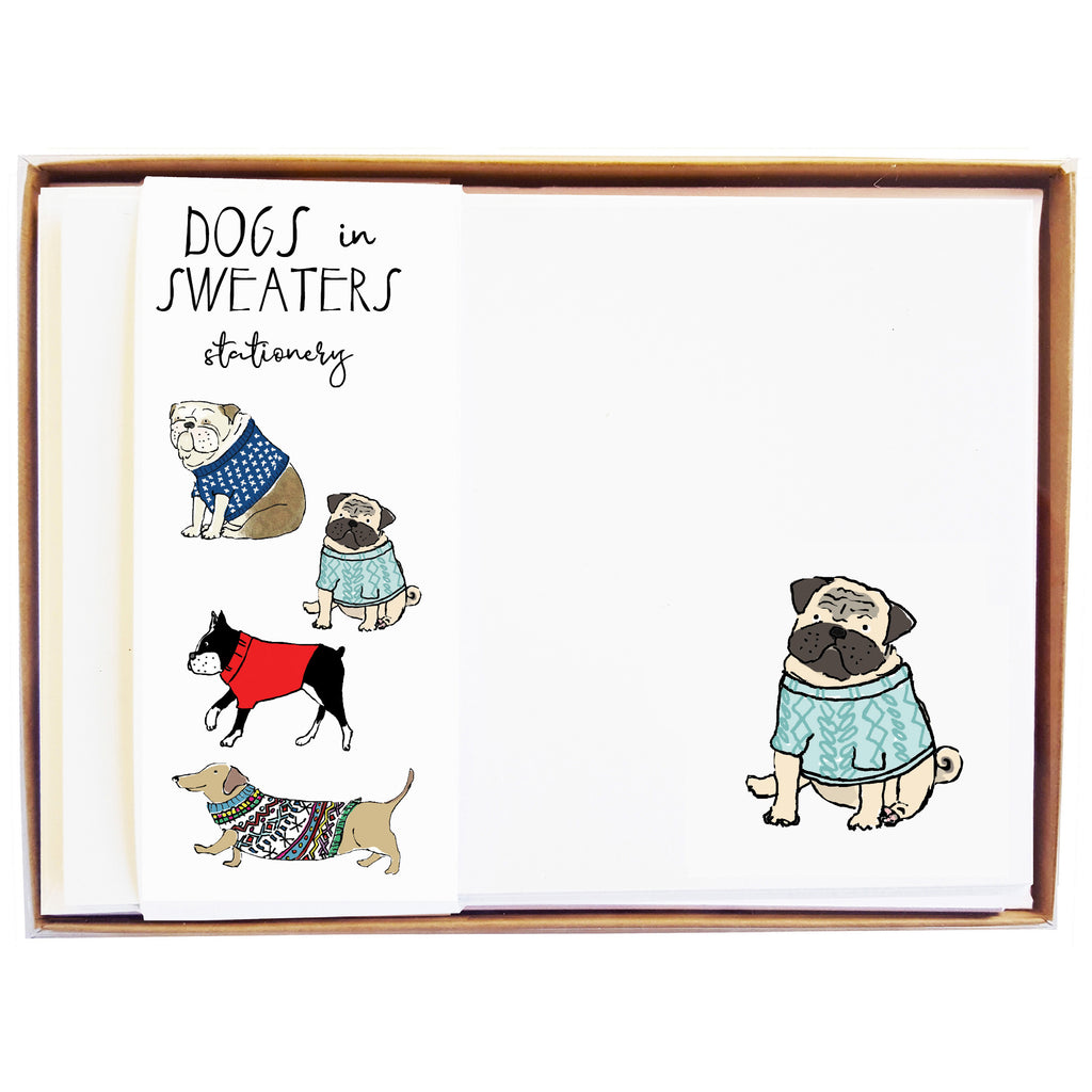 Dogs in Sweaters Stationery