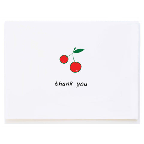 Cherries Thank You (small card)