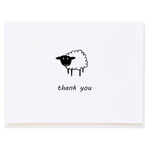Sheep Thank You (small card)